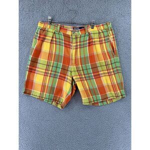 Vintage Polo Ralph Lauren Tyler Shorts Men 36 Multicolor‎ Plaid Casual READ